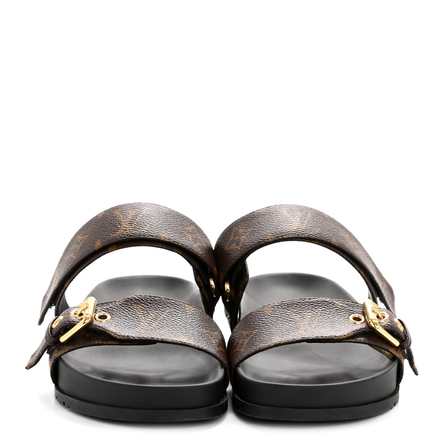 Monogram Bom Dia Mule Sandals 39 Black