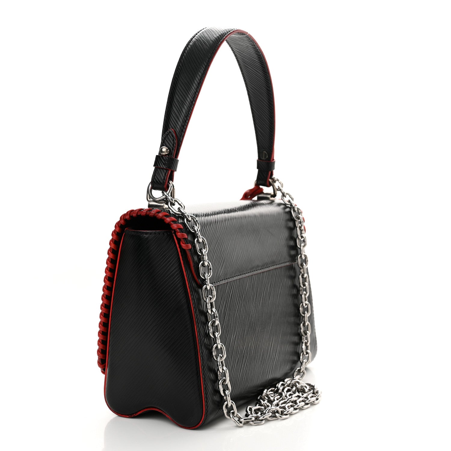 Louis Vuitton Epi Flower Twist Shoulder Bag MM  Black 3 of 12