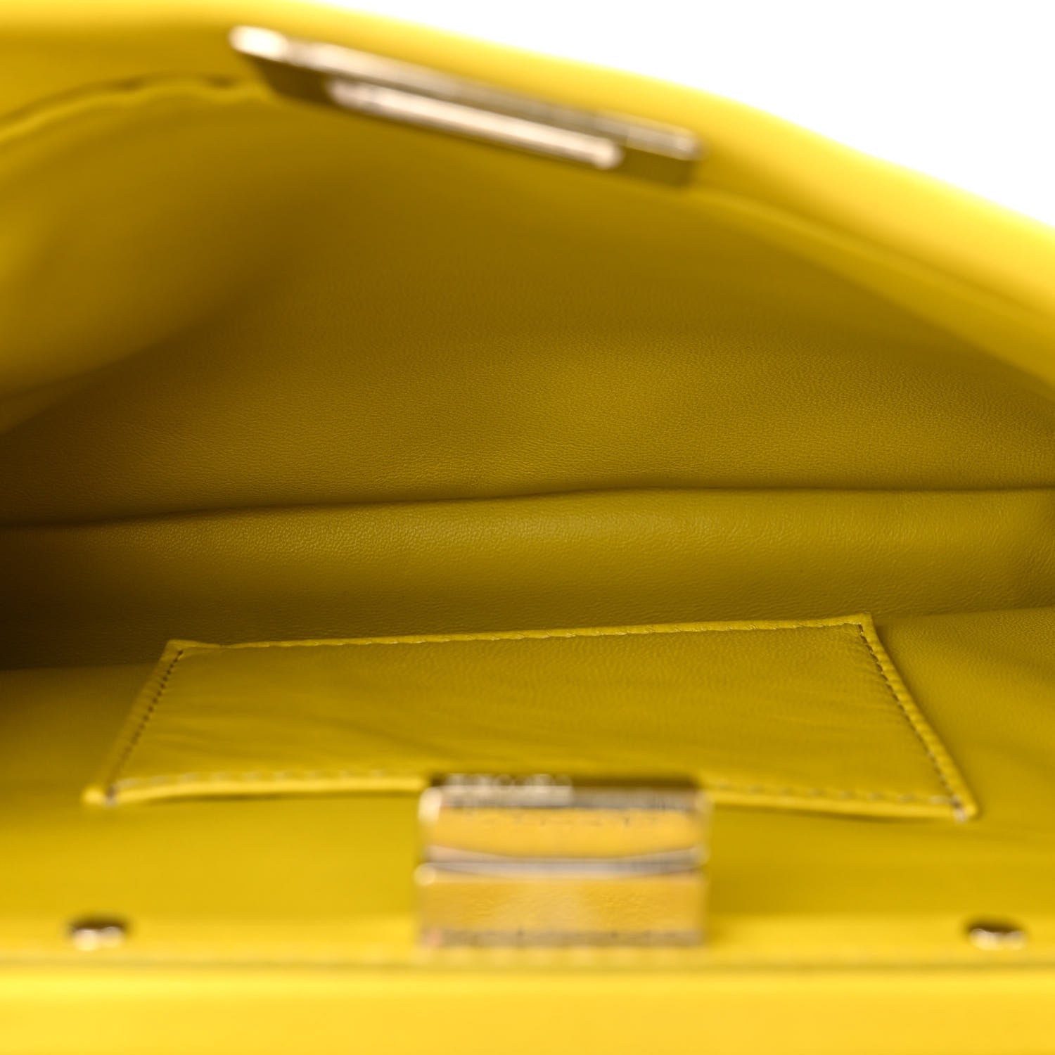 Fendi Nappa Mini Peekaboo Iconic Satchel Lime 5 of 10