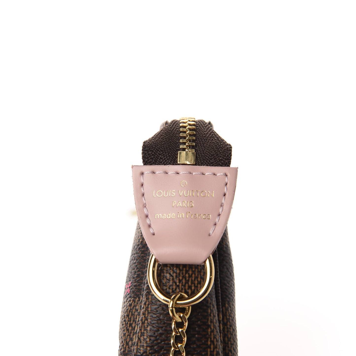 Damier Ebene 2020 Christmas Animation Big Wheel Mini Pochette Accessories Rose Ballerine