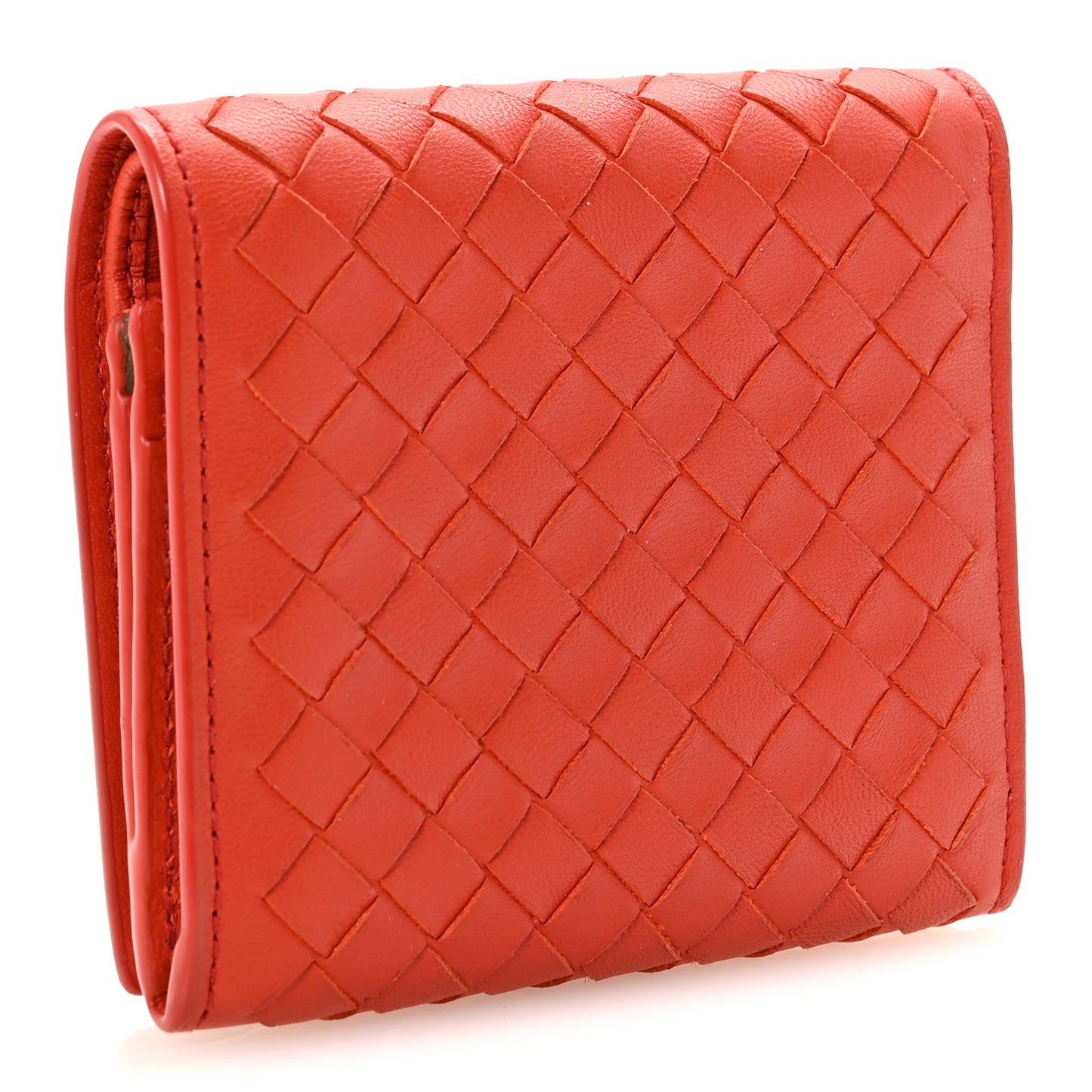 Nappa Intrecciato Tri-Fold Wallet Pompei