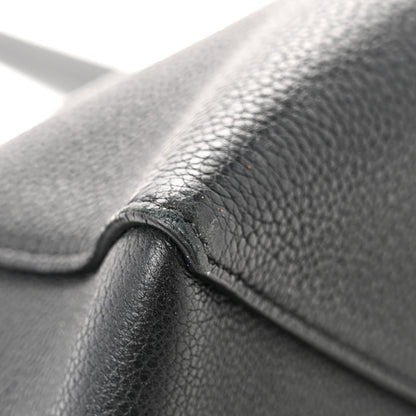 Celine Soft Grained Calfskin Small Belt Cabas Phantom Black 12 of 15