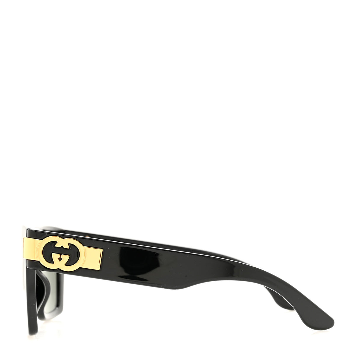 Acetate Square Frame Sunglasses GG1689S Black