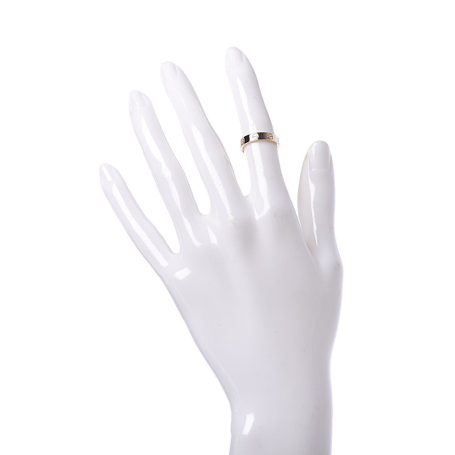 Cartier 18K Yellow Gold 3.5mm LOVE Wedding Band Ring 48 4.5 2 of 4