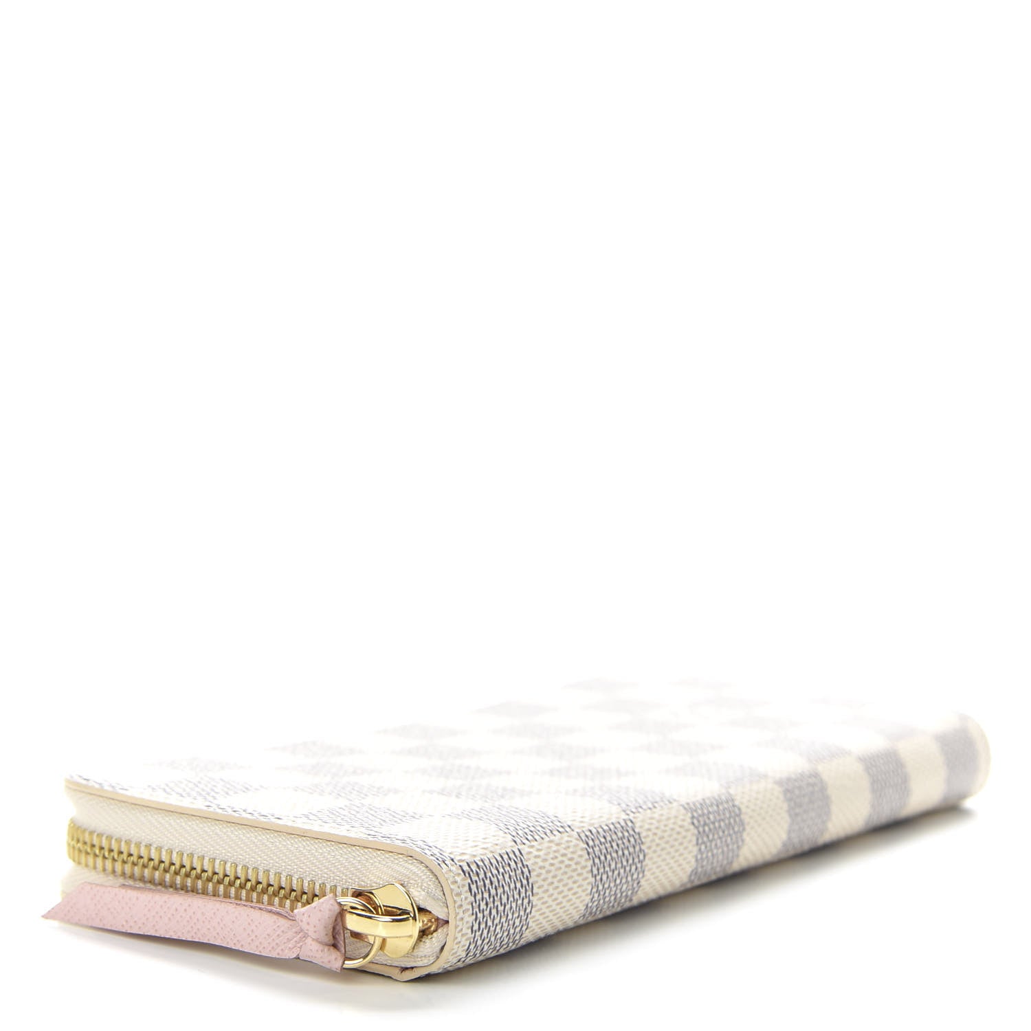 Louis Vuitton Damier Azur Clemence Wallet Rose Ballerine 4 of 9