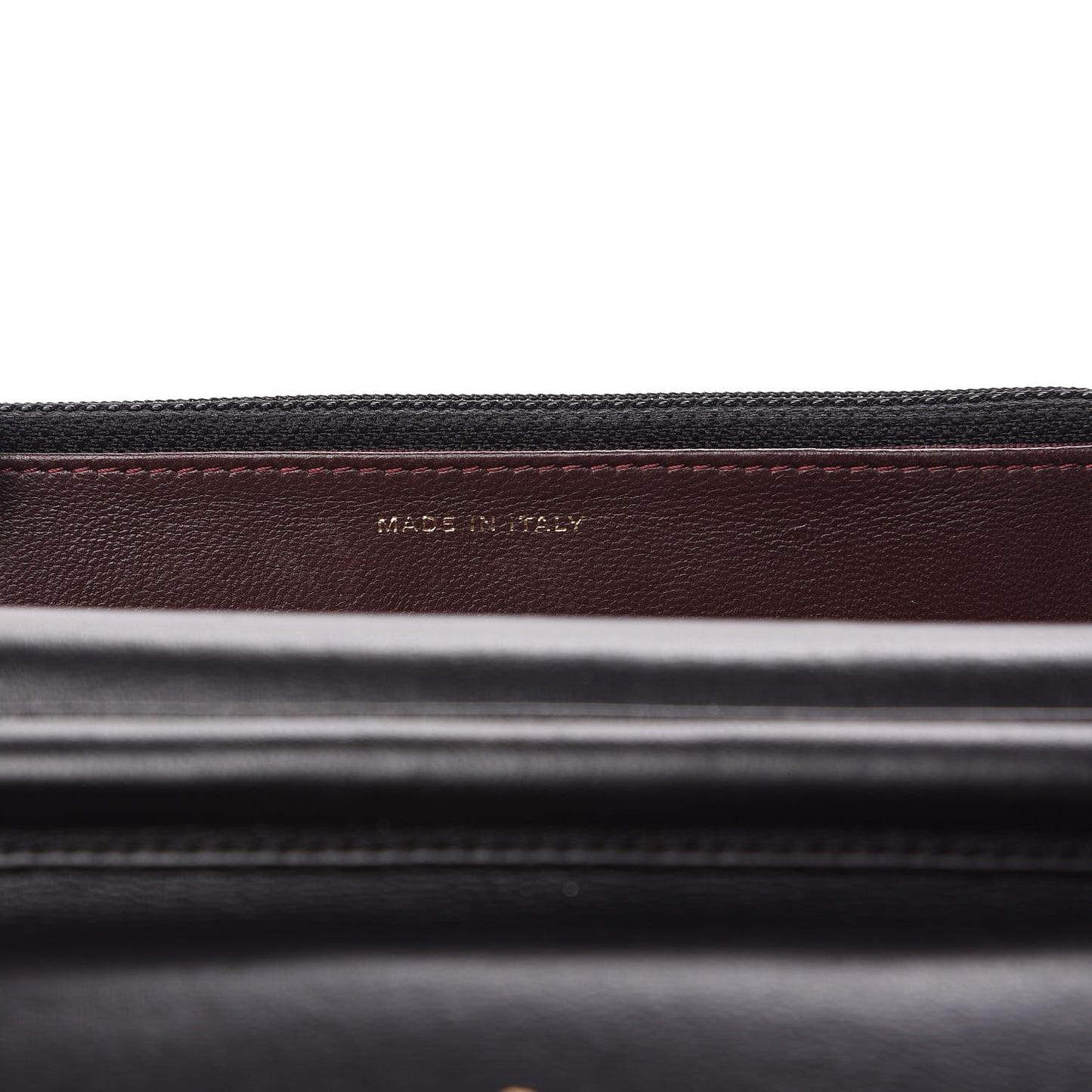 Lambskin Quilted Wallet On Chain WOC Black