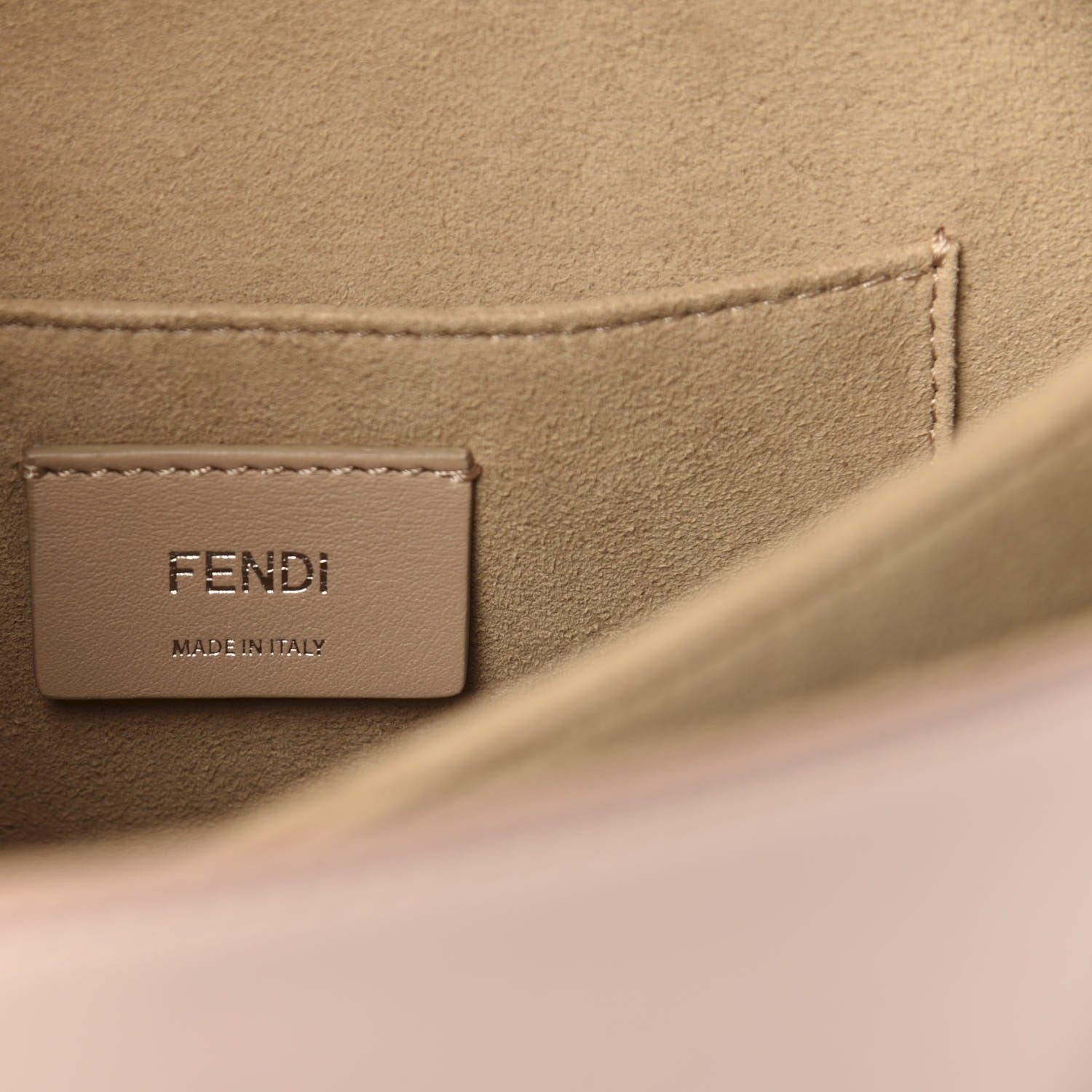 Fendi Vitello Liberty Pearl Bi-Color Flowers and Bow Scalloped Studded Kan I Shoulder Bag Black Soap 7 of 12