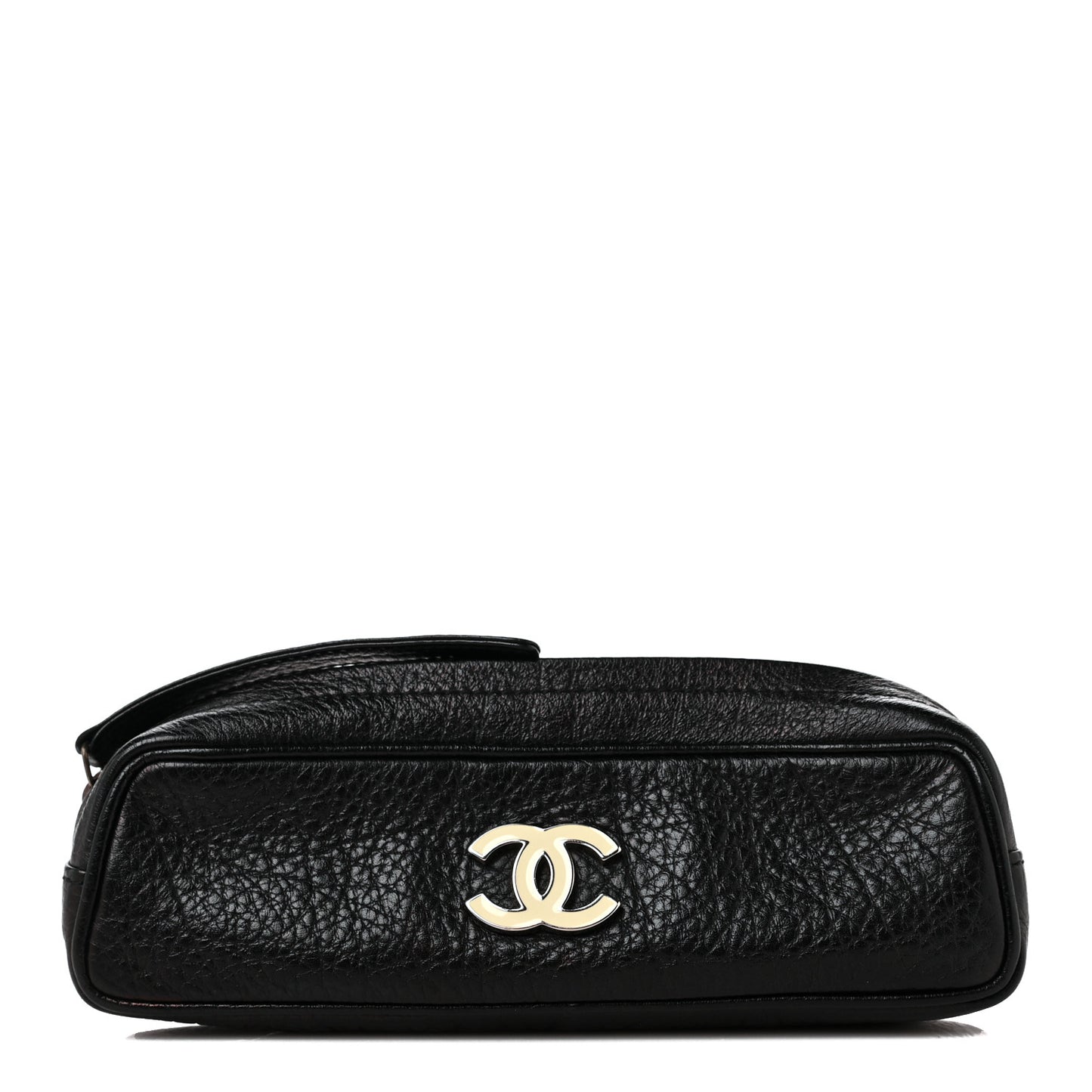 Calfskin CC Pencil Case Pouch Black