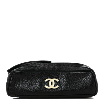 Chanel Calfskin CC Pencil Case Pouch Black 1 of 8