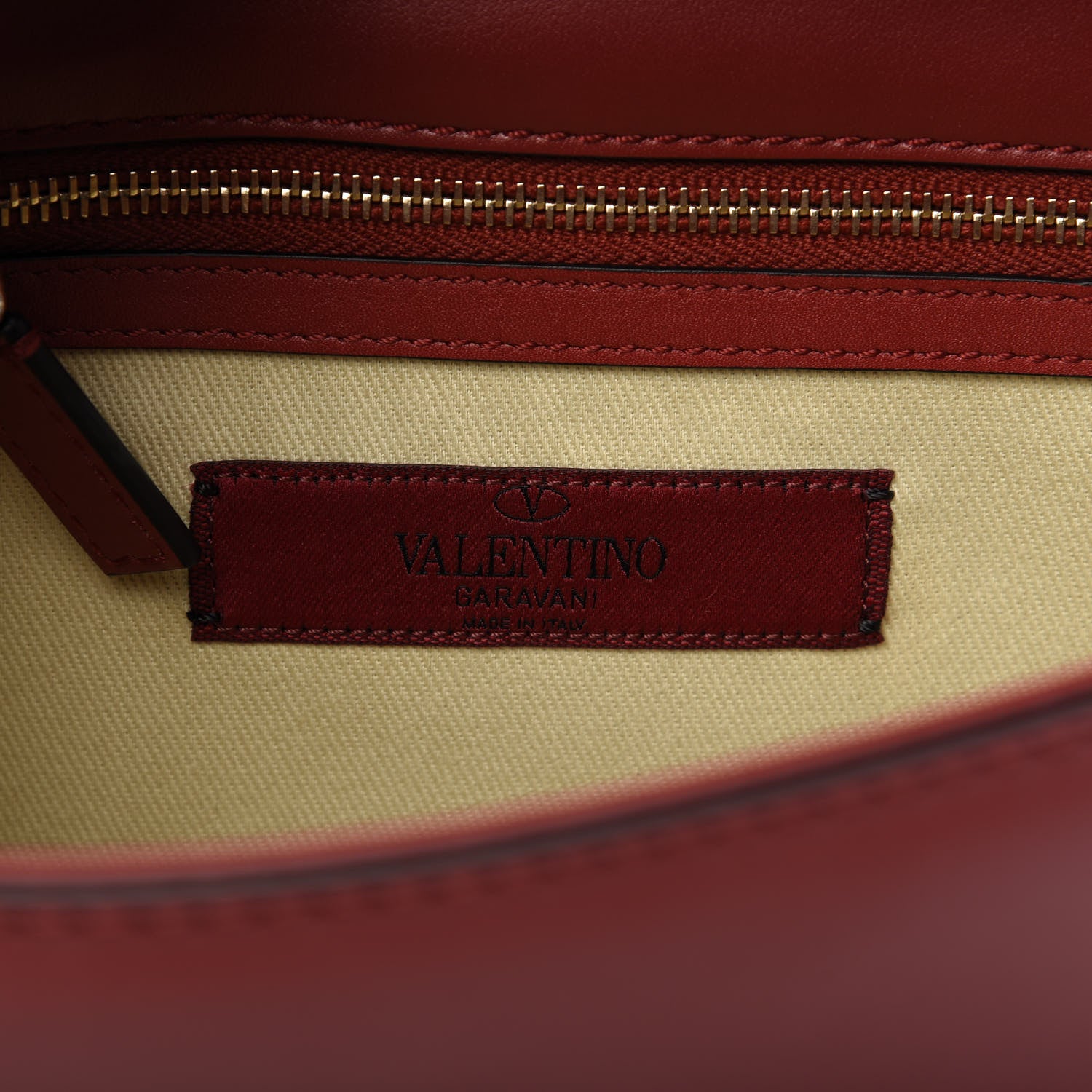 Valentino Garavani Vitello Small Glam Lock Rockstud Flap Scarlet 8 of 10