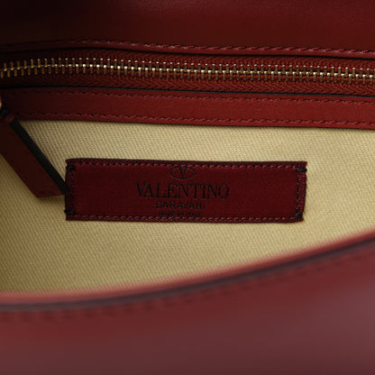 Valentino Garavani Vitello Small Glam Lock Rockstud Flap Scarlet 8 of 10