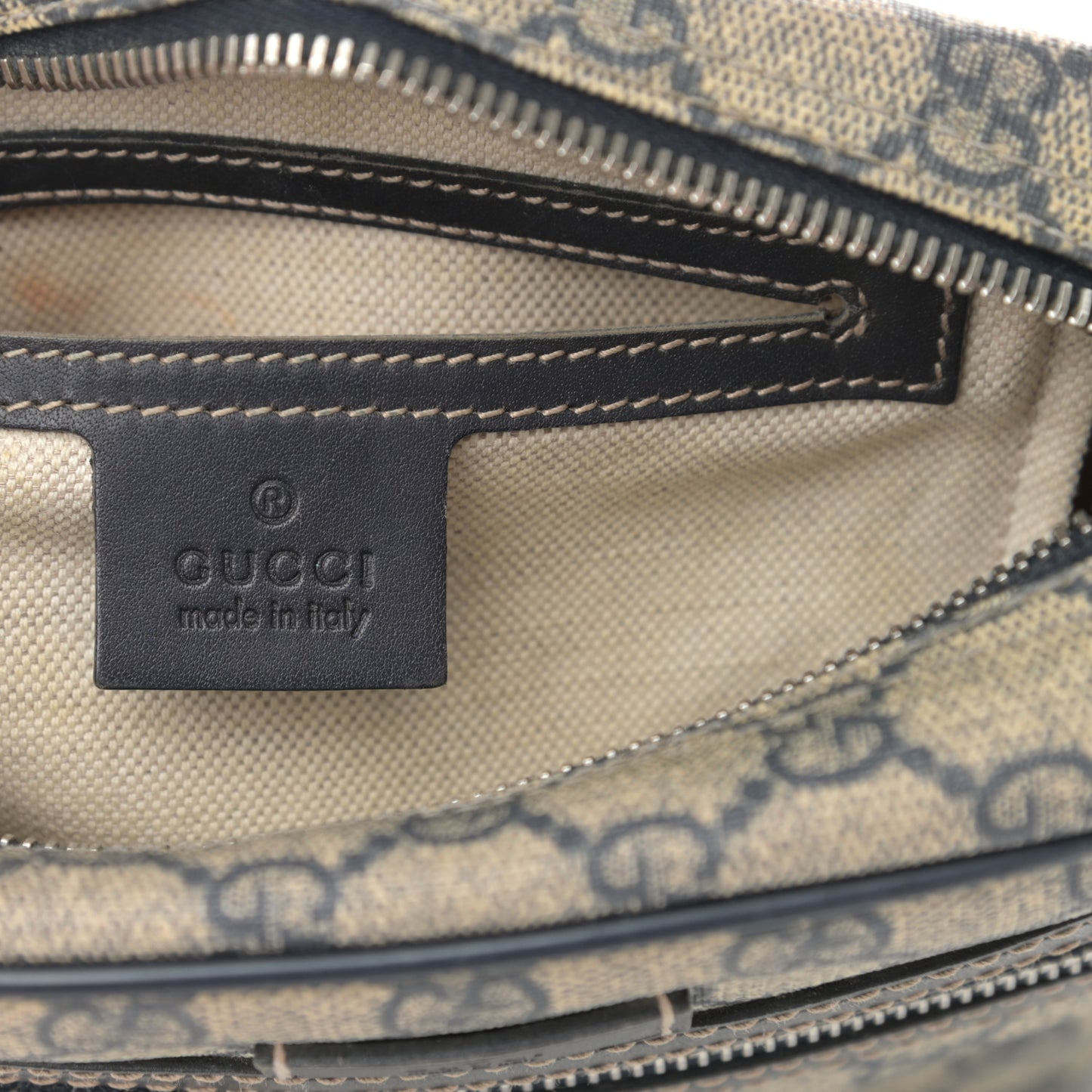 GG Plus Monogram Messenger Bag Navy