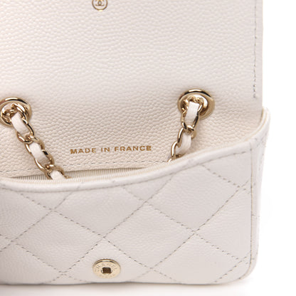 Chanel Caviar Quilted Belt Bag White 7 of 9