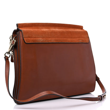Chloe Suede Calfskin Medium Faye Shoulder Bag Tobacco 3 of 19