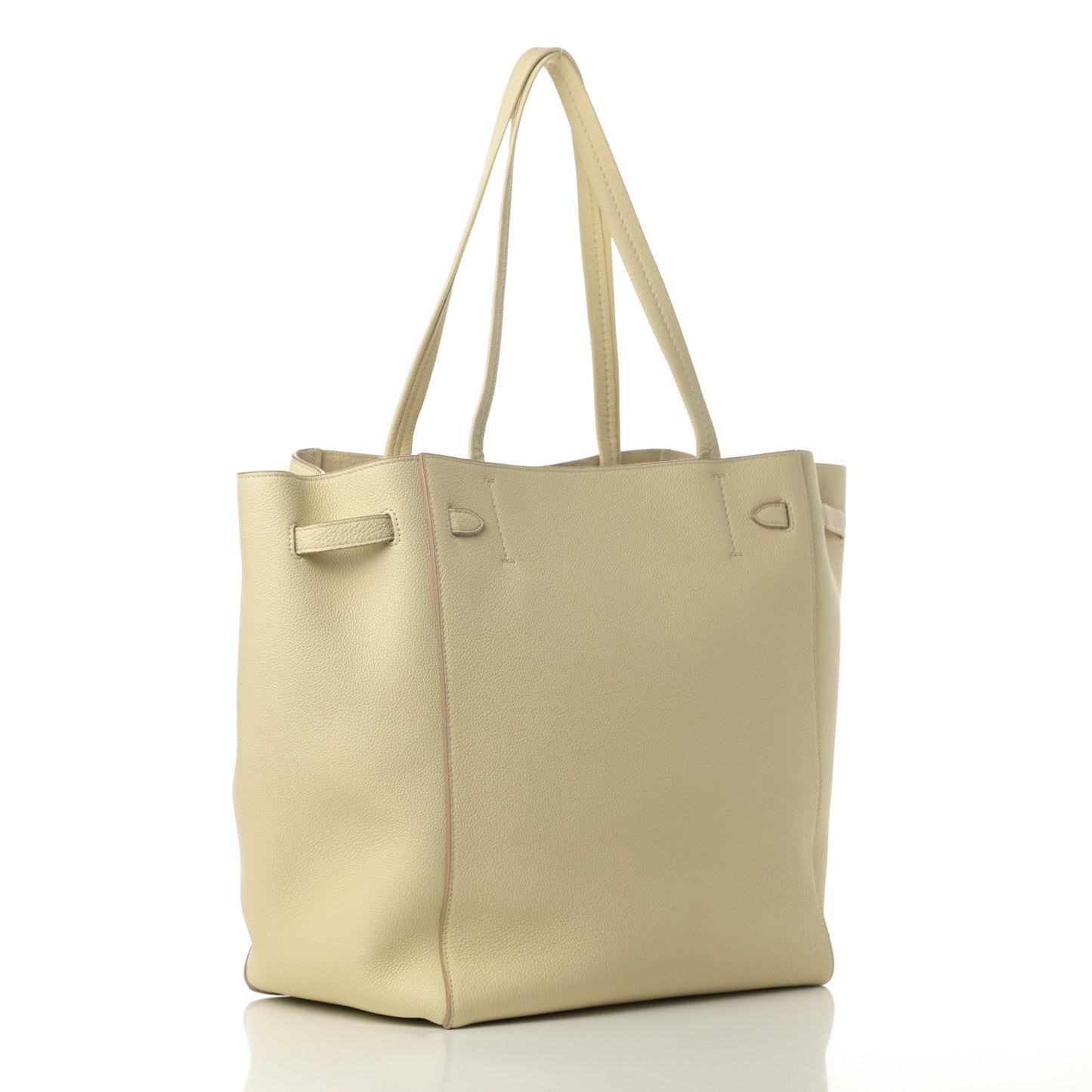 Soft Grained Calfskin Small Belt Cabas Phantom Vanilla