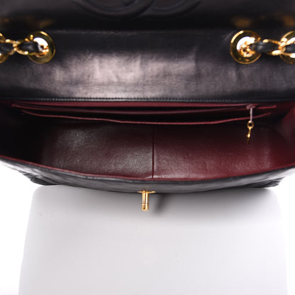 Chanel Lambskin Quilted XL Jumbo Single Flap Black 5 of 13