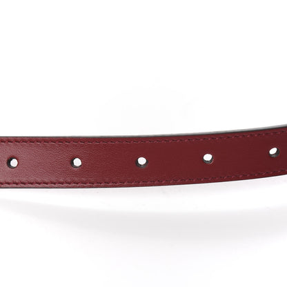 Gucci Plutone Calfskin Double G 20mm Belt 70 28 New Cherry Red 4 of 6