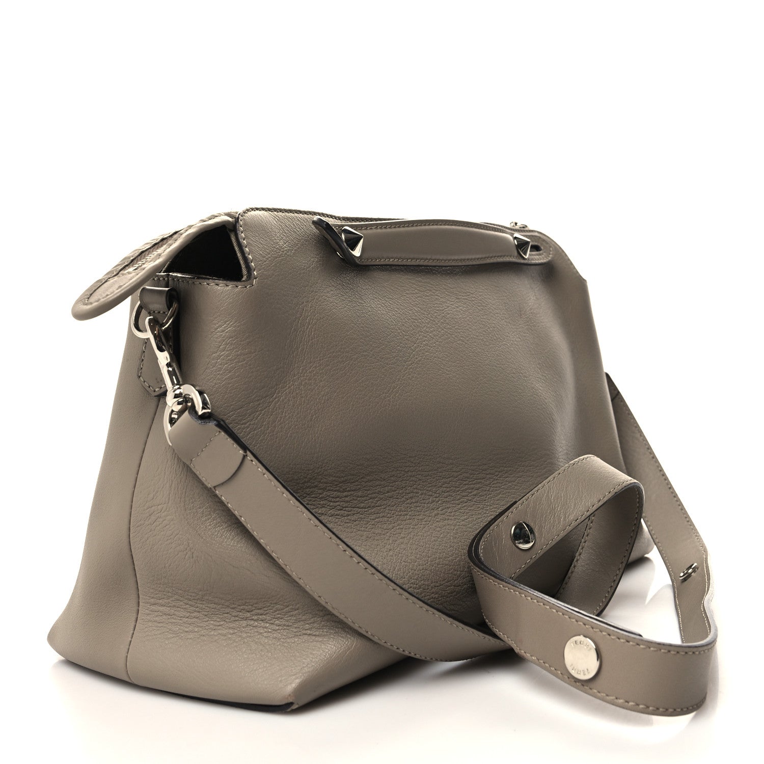 Fendi Vitello Dolce Large By The Way Boston Bag Tortora 3 of 17