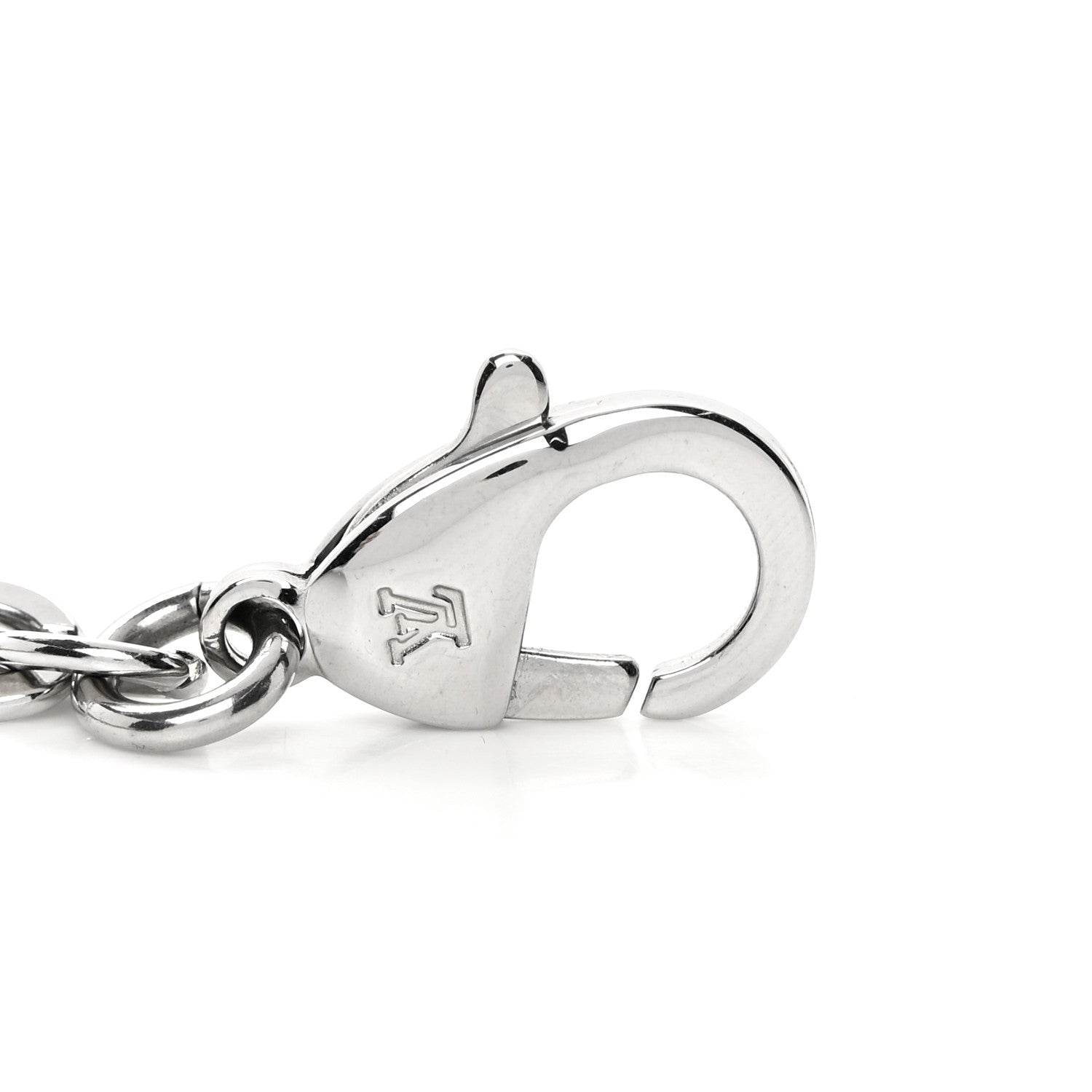 Louis Vuitton Felicie Chain Long Shoulder Strap Silver 3 of 3