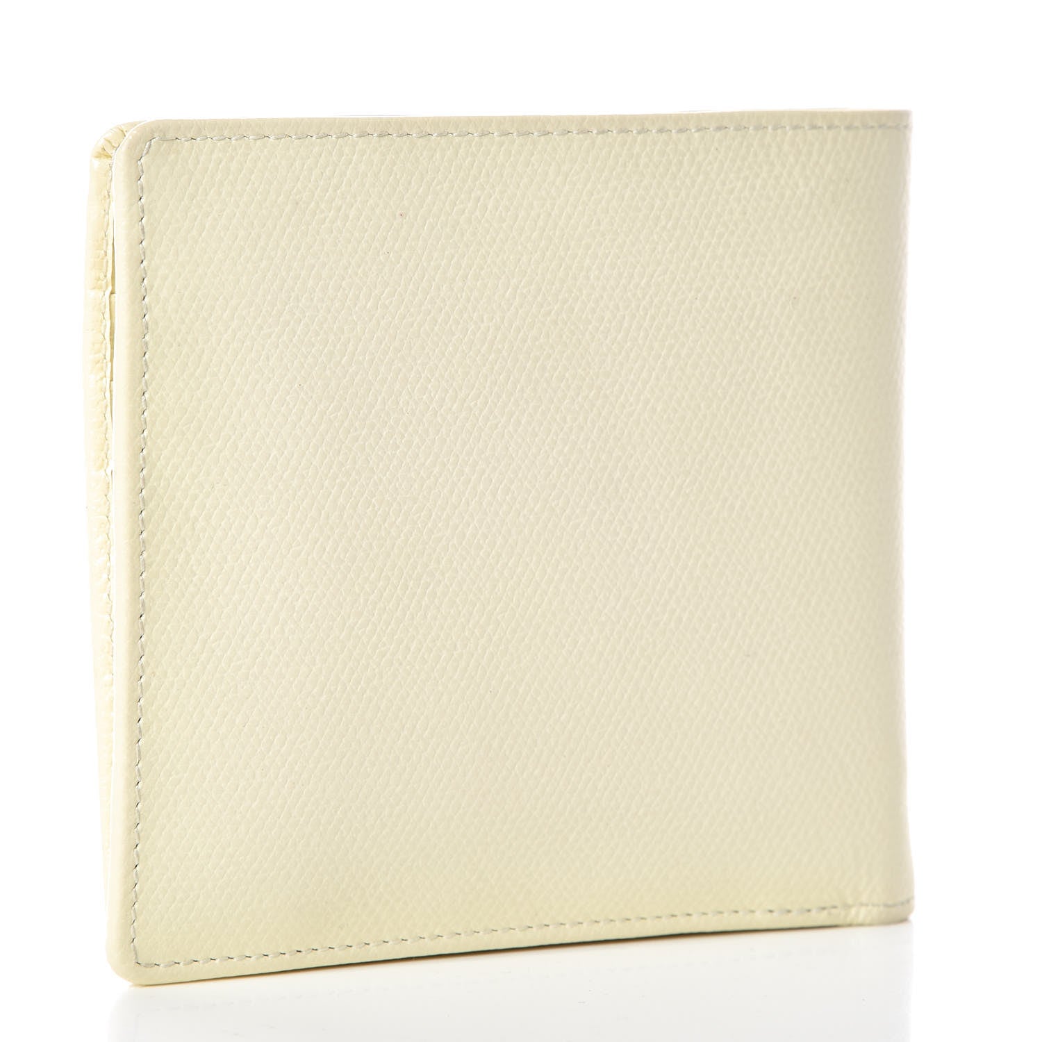 Chanel Grained Calfskin CC Button Bi-Fold Wallet Ivory 3 of 8