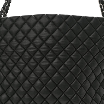 Chanel Iridescent Calfskin Quilted New Bubble Tote Black 7 of 9