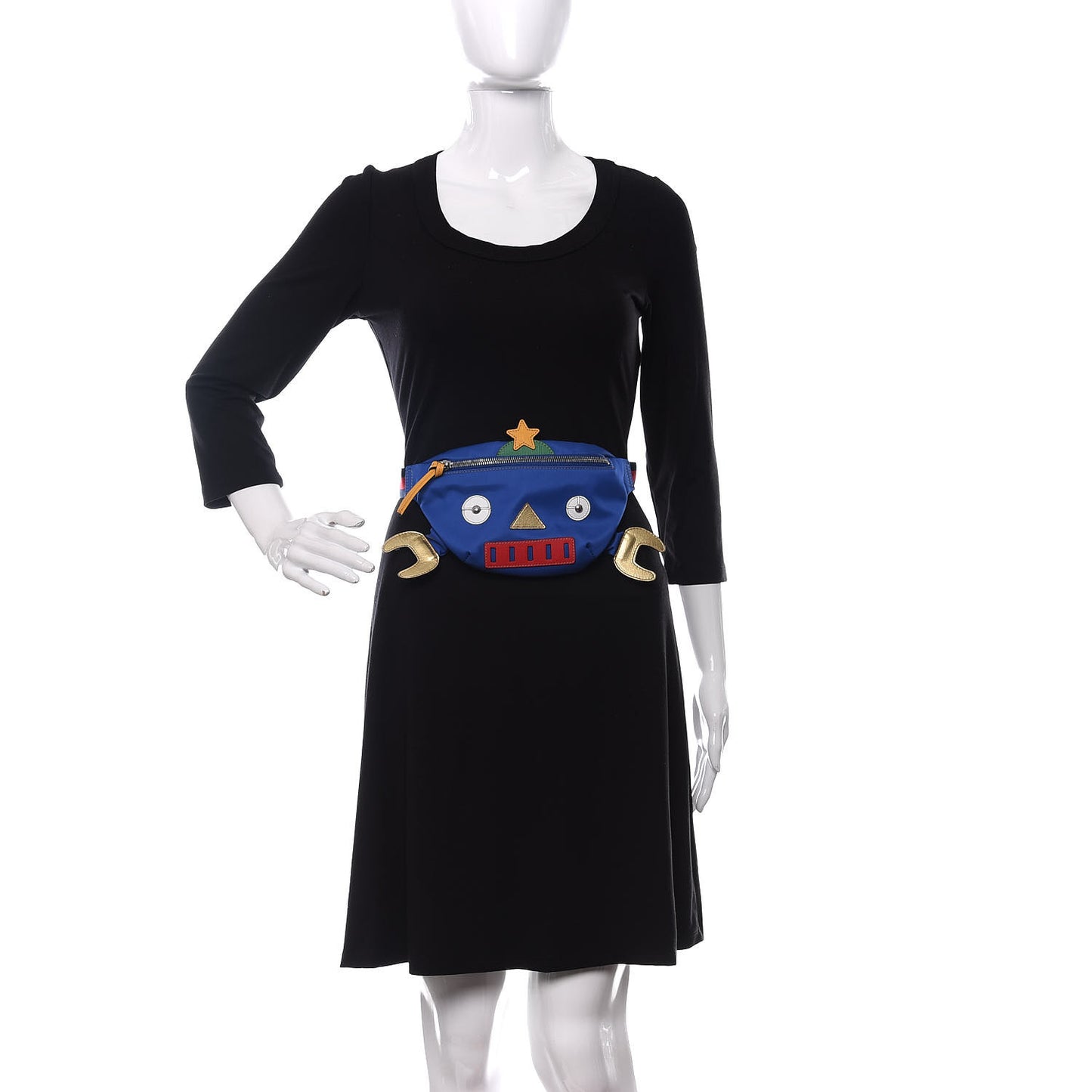 Nylon Childrens Robot Belt Bag Blue