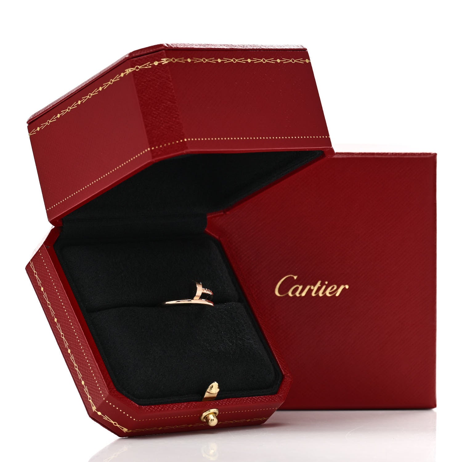 Cartier 18K Pink Gold Small Juste Un Clou Ring 49 5 5 of 5