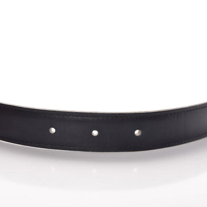 Hermes Box Courchevel 24mm Constance Belt 80 Black Gold 7 of 9