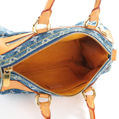 Louis Vuitton Monogram Denim Neo Speedy Blue 5 of 8