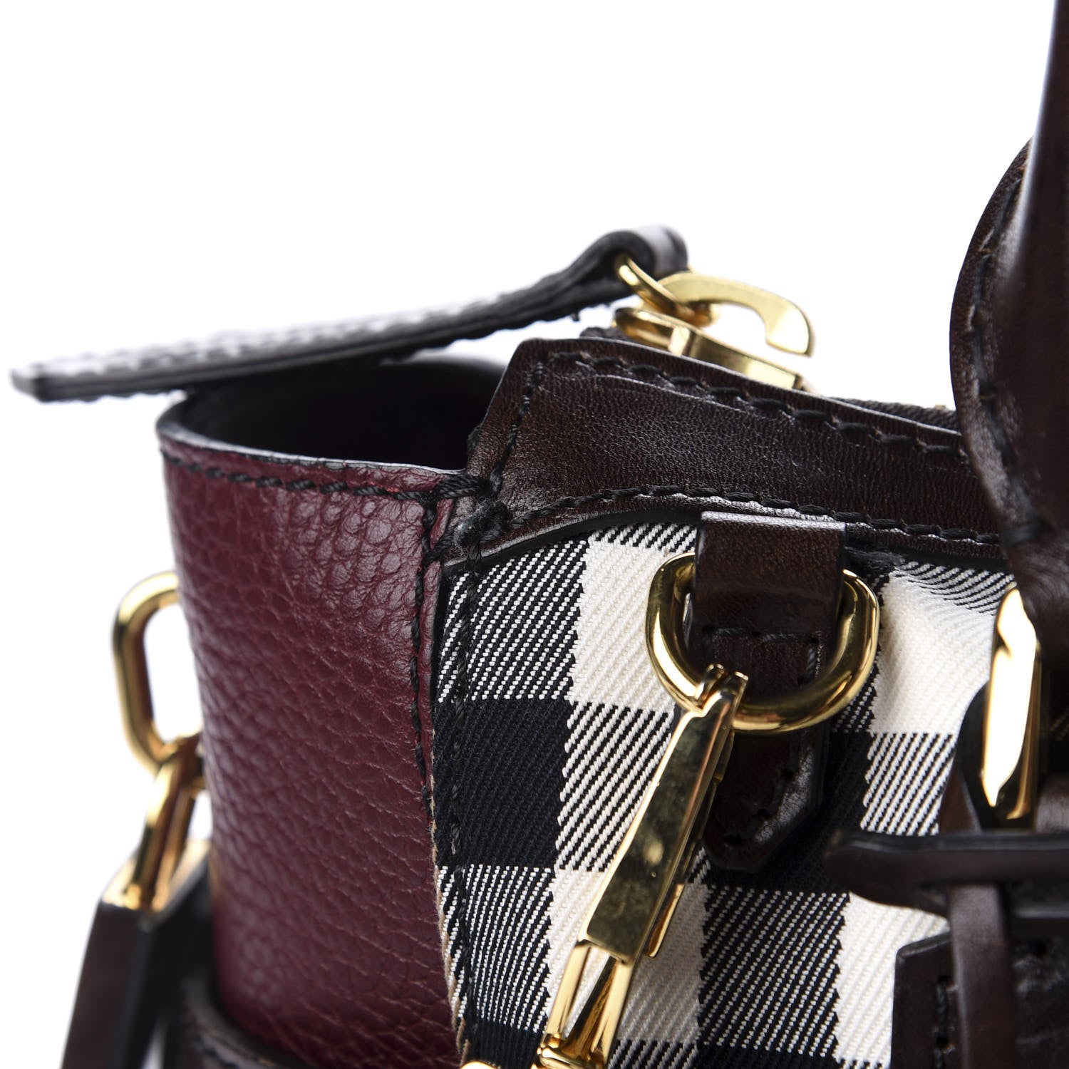 Burberry House Check Small Gladstone Deep Claret 11 of 11