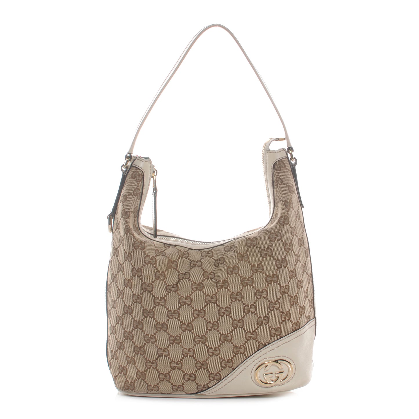 Monogram Britt Hobo Medium Ivory