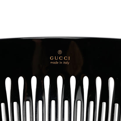 Gucci Resin Crystal Hair Comb Black 3 of 3