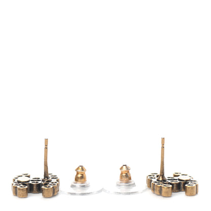 Chanel Crystal City Of Lights CC Earrings Gold 3 of 4