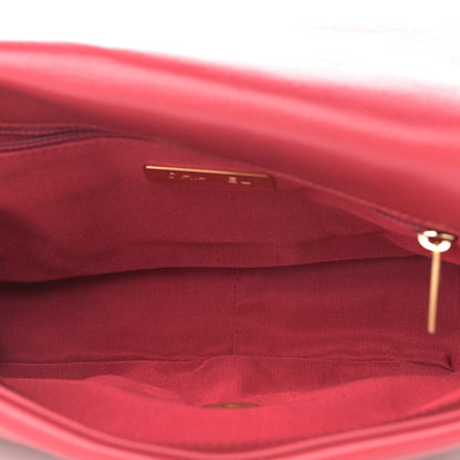 Chanel Goatskin Quilted Medium Chanel 19 Flap Red 5 of 11