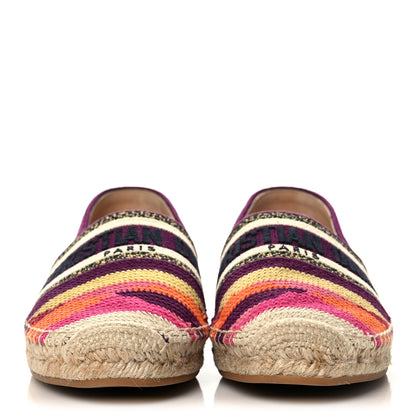 Christian Dior Cotton Embroidered Patchwork Granville Espadrille 39 Multicolor 2 of 9