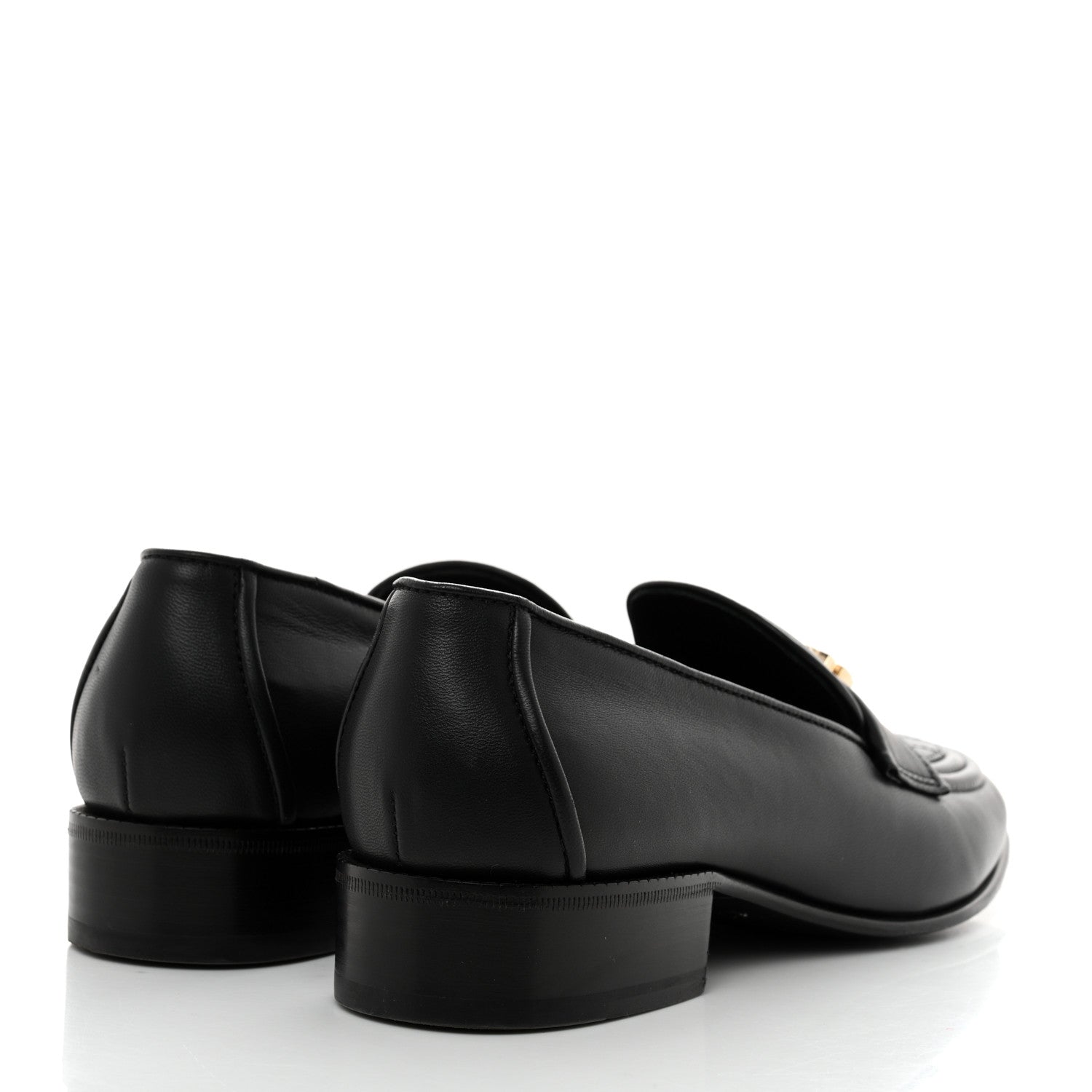 Chanel Lambskin Quilted Boy Loafers 38 Black 4 of 8