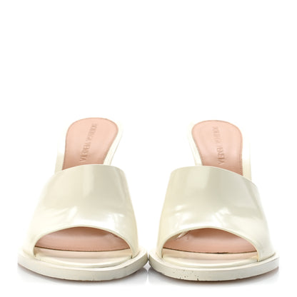 Bottega Veneta Patent Cha Cha Mule Pumps 36 White 3 of 8