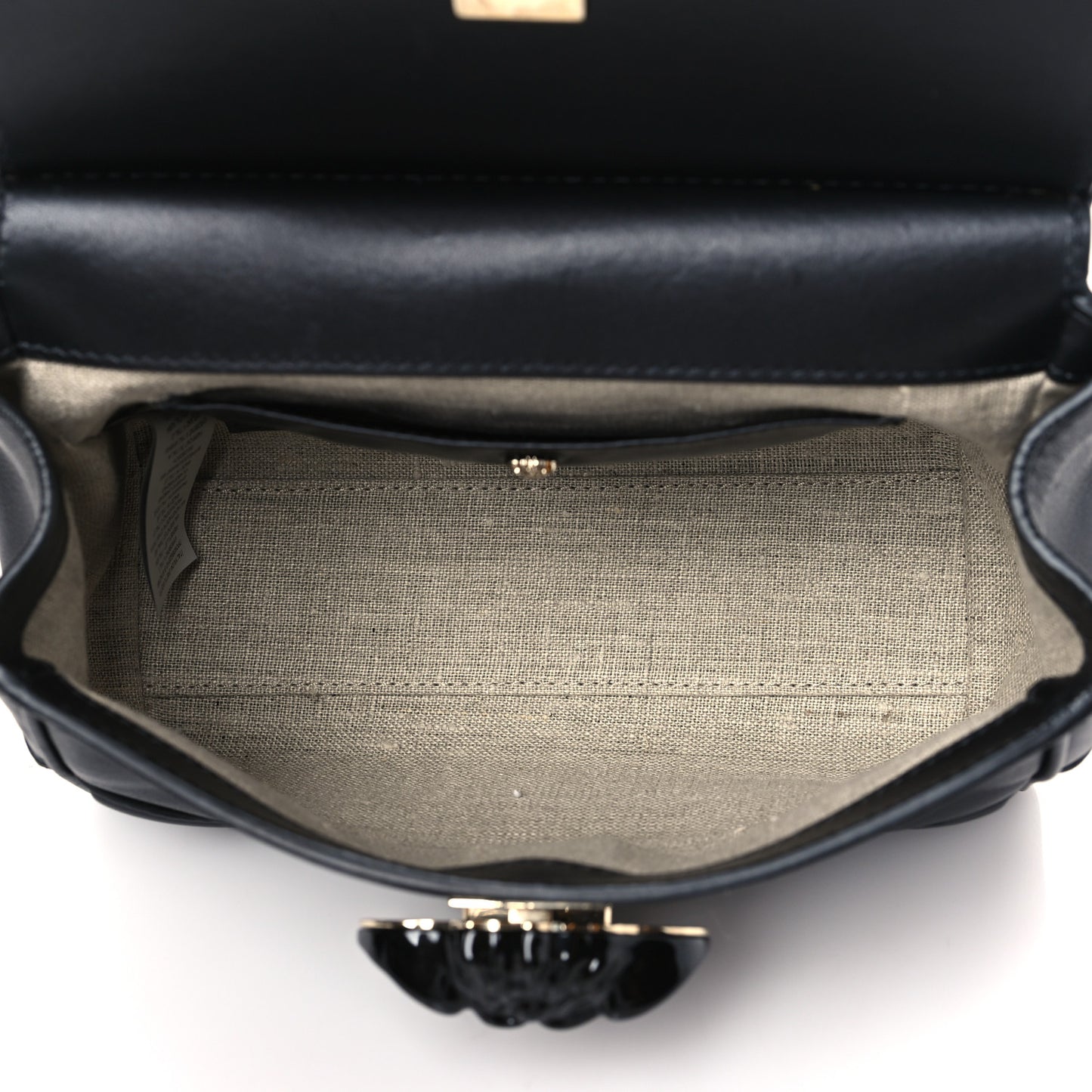 Calfskin Palazzo Empire Crossbody Black