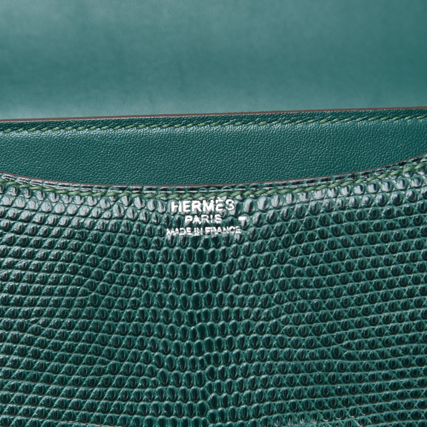 Hermes Lizard Constance 18 Malachite 6 of 17