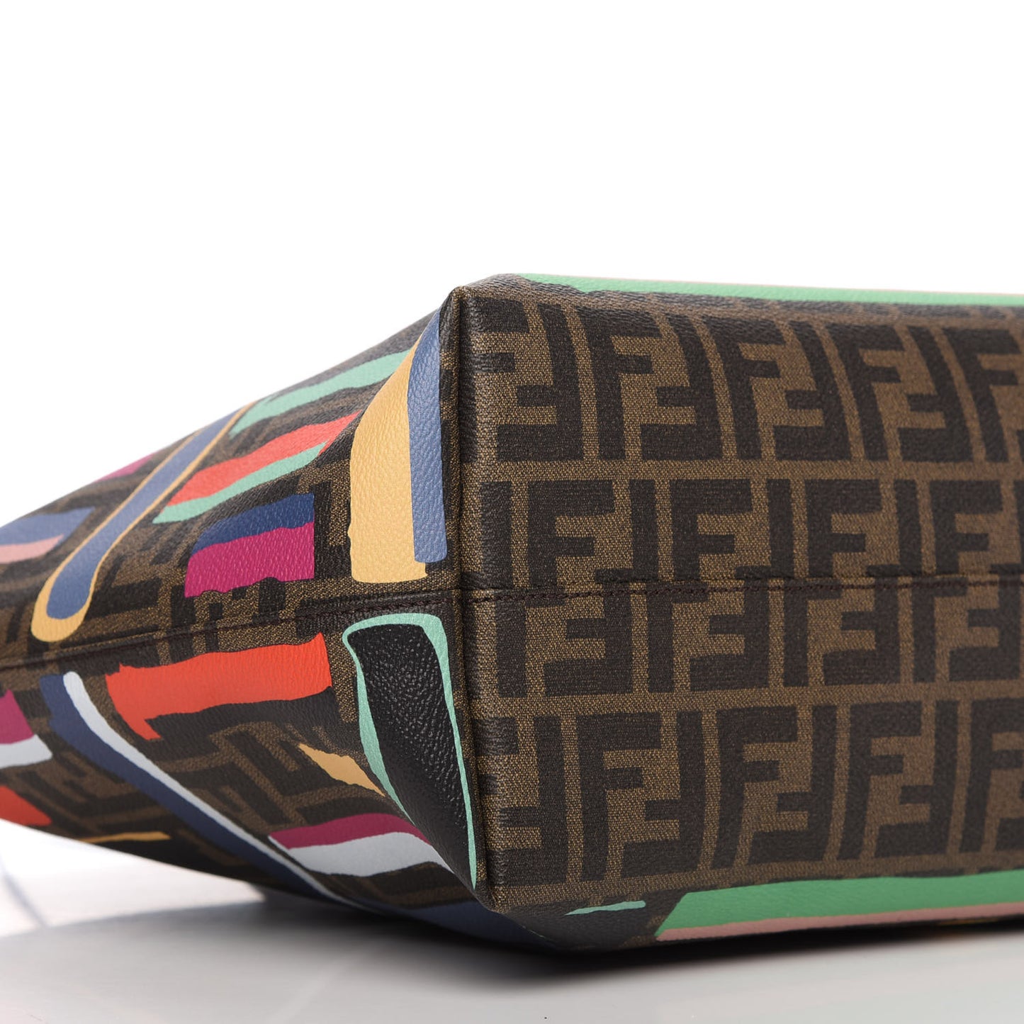 Zucca Spalmati Chalks Medium Roll Tote Tobacco Multicolor
