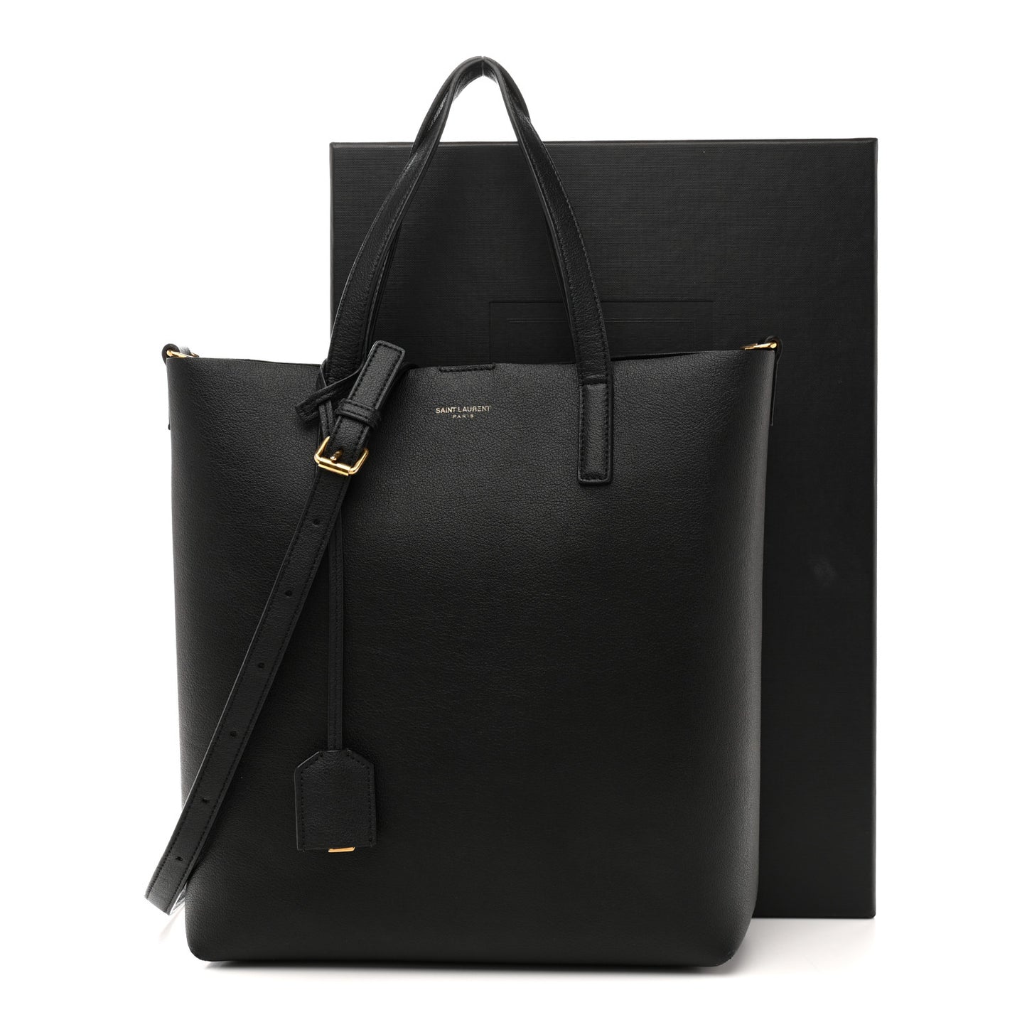Calfskin Toy Shopping Tote Black