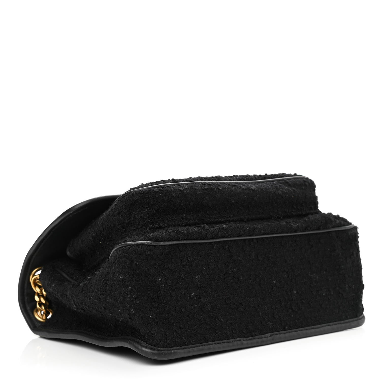 Saint Laurent Boucle Tweed Monogram Medium Niki Chain Satchel Black 4 of 9