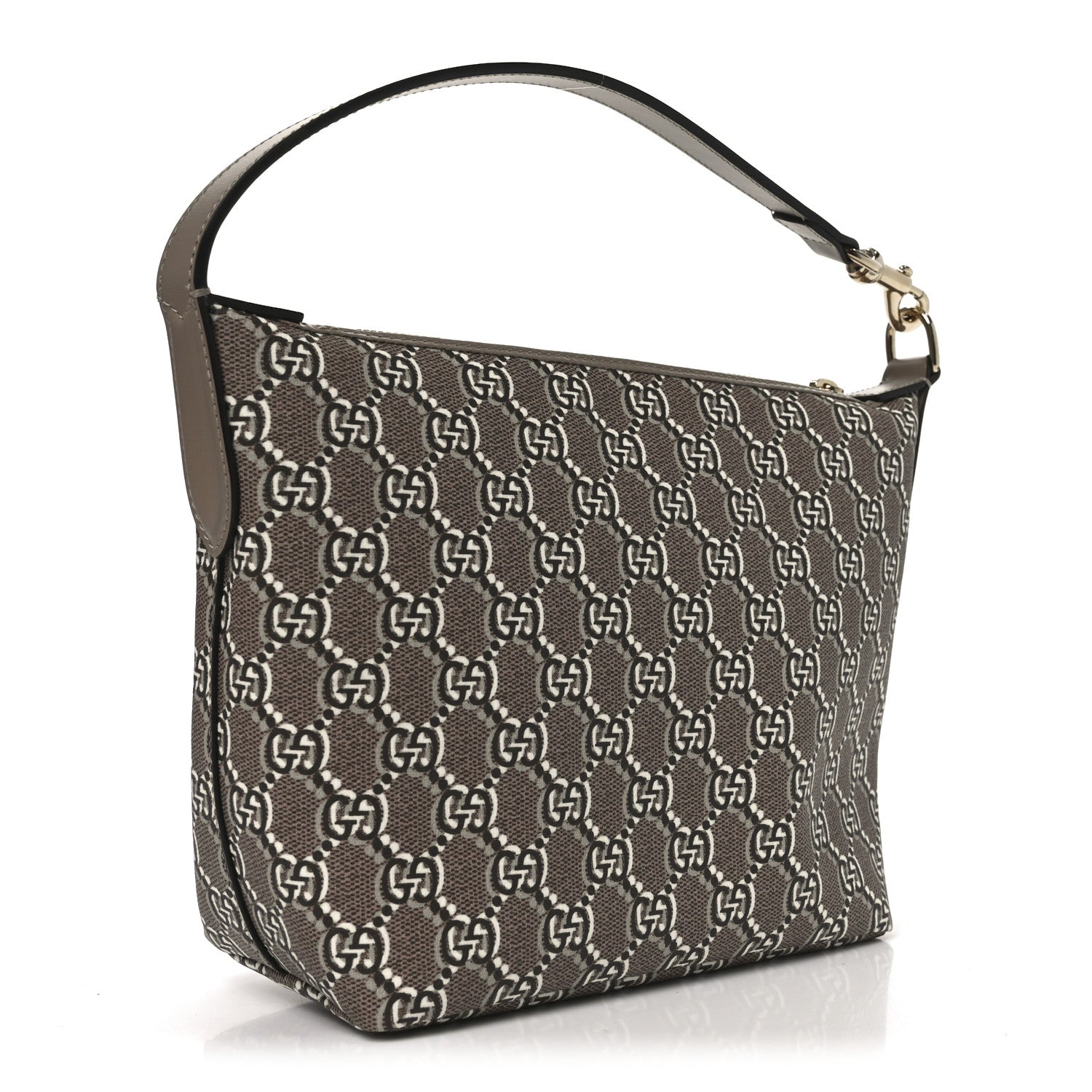 Gucci GG Shadow Monogram Super Mini Ophidia Shoulder Bag Taupe 3 of 18