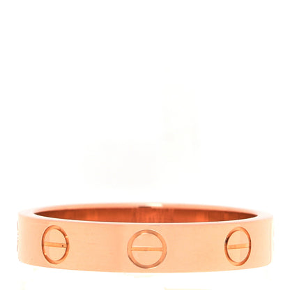 Cartier 18K Pink Gold 3.5mm LOVE Wedding Band Ring 52 6 4 of 5