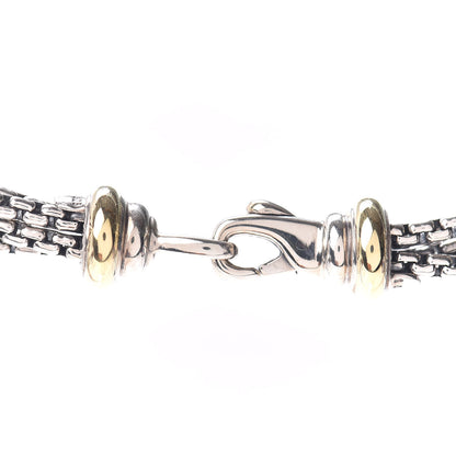 David Yurman Sterling Silver Diamond Prasiolite Multi Strand 20mm Albion Pendant Necklace 4 of 4