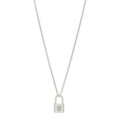 Louis Vuitton Sterling Silver Lockit Necklace 1 of 4