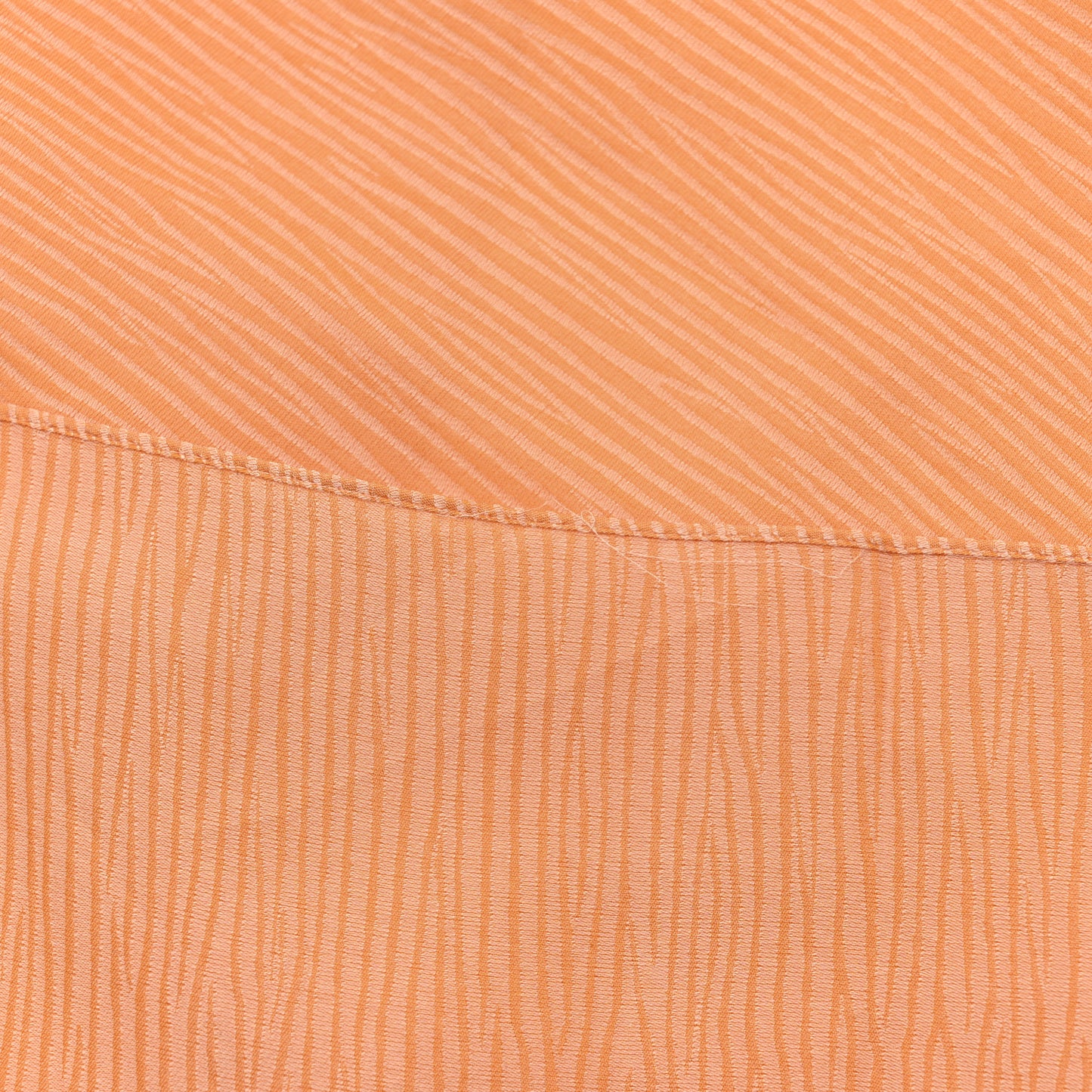 Silk Crepe Monogram Epi Print Scarf Light Orange