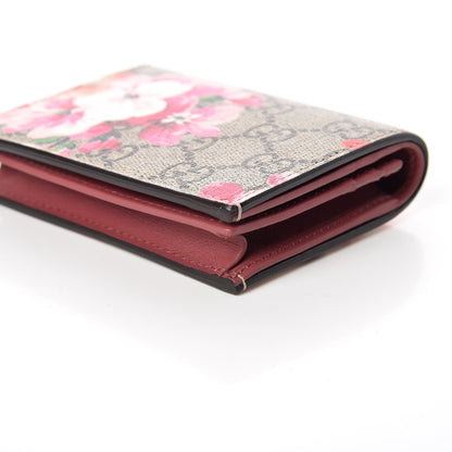Gucci GG Supreme Monogram Blooms Card Case Beige Multicolor Dry Rose 6 of 10