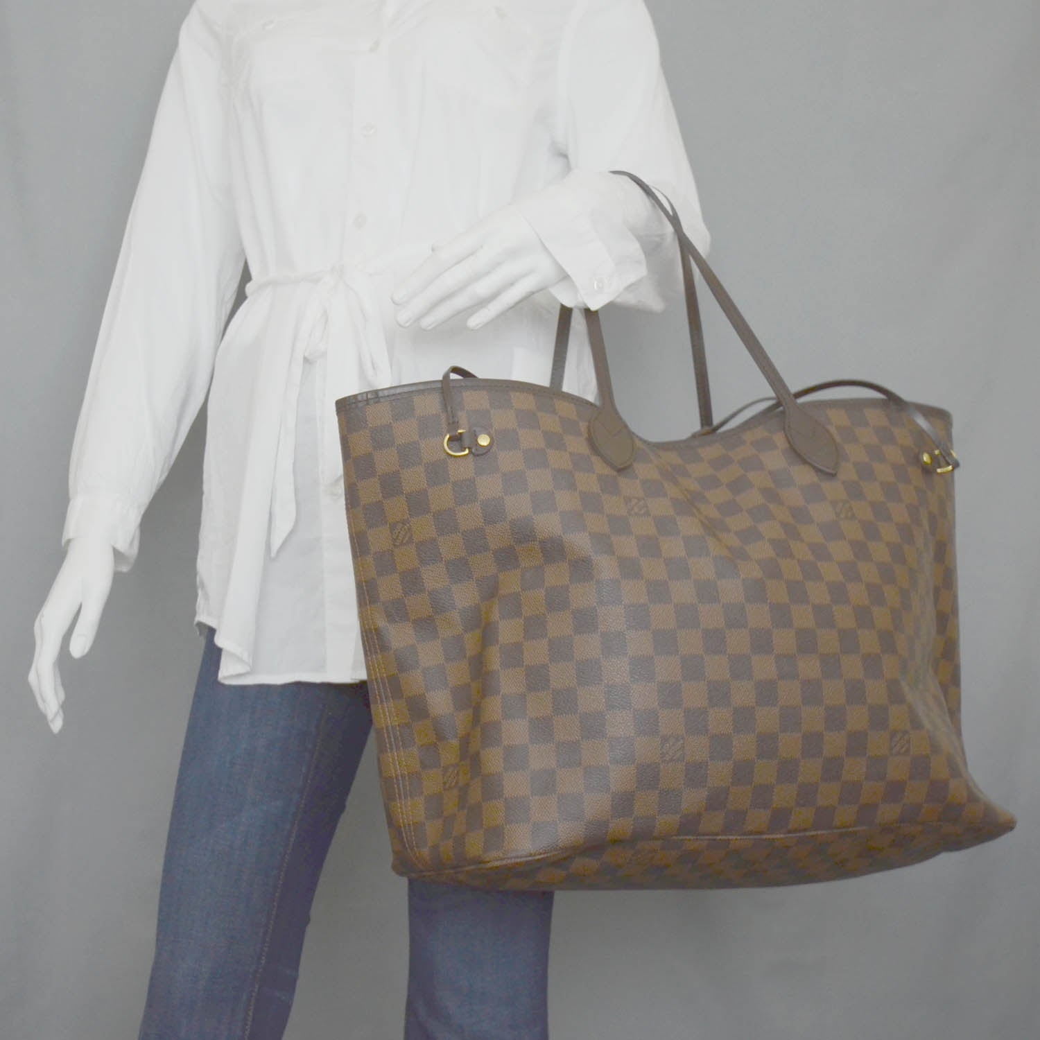 Louis Vuitton Damier Ebene Neverfull GM 2 of 10