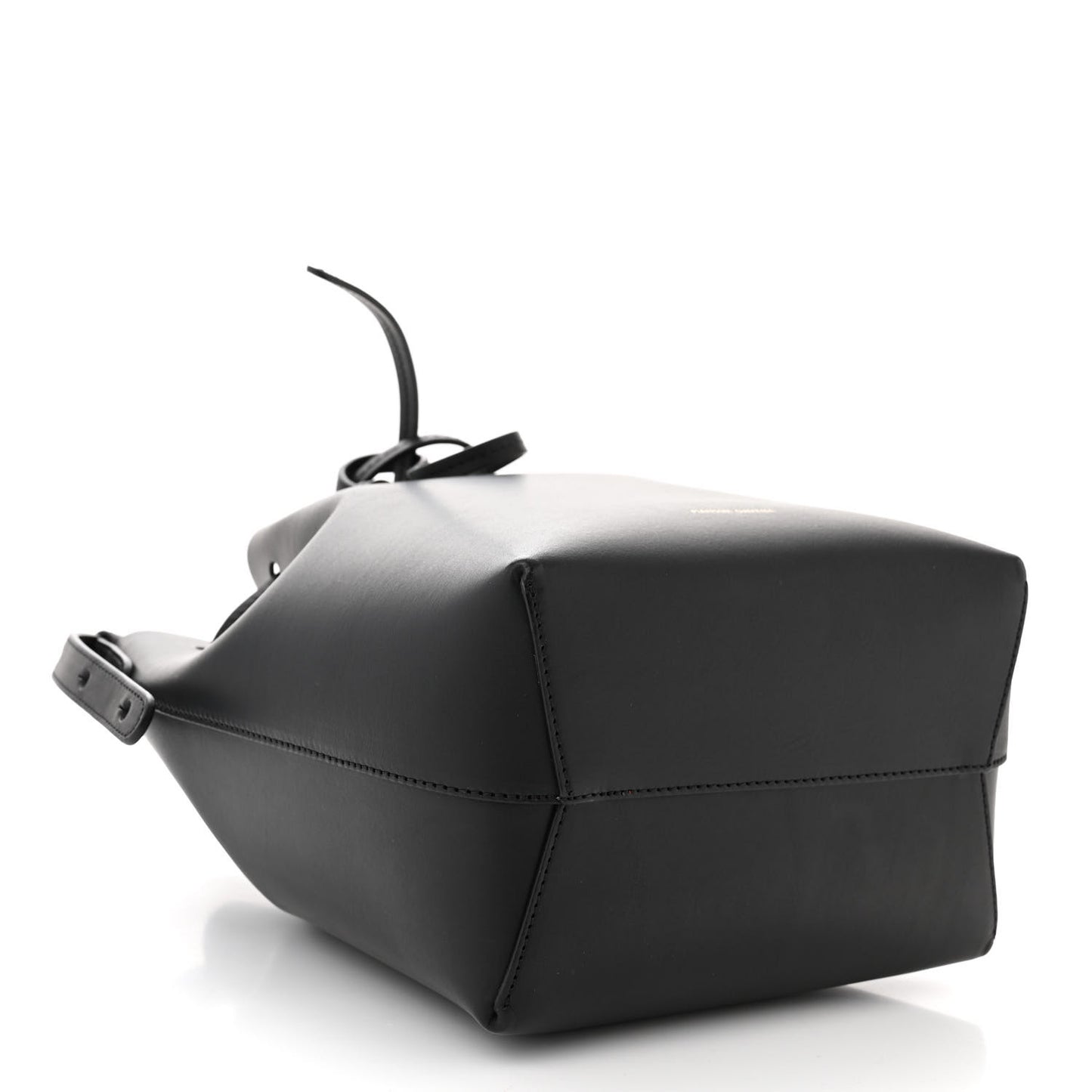 Calfskin Mini Bucket Bag Black Flamma